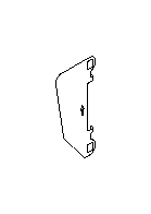 View Disc Brake Pad Shim. Disk Brake (Inner). Full-Sized Product Image