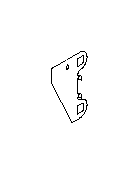 View Disc Brake Pad Retaining Clip. Guide Plate Brake (Rear). Full-Sized Product Image