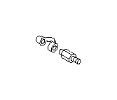 View Disc Brake Caliper. Disk Brake Kit R. Pad LESS (Left, Rear). Full-Sized Product Image