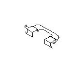 View Disc Brake Pad Retaining Clip. Disc Brake Spring (Rear). Full-Sized Product Image