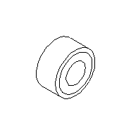 View CV Axle Shaft Carrier Bearing. Wheel Bearing (Front). Full-Sized Product Image