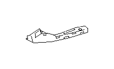 View Bumper Cover Bracket. Bracket Bumper Side Low (Left, Front, Lower). Full-Sized Product Image