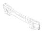 View Bumper Cover Reinforcement Beam. Bumper Face Bar Reinforcement Beam (Front, Back, Steel). Full-Sized Product Image