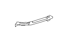 View Bumper Cover Support Rail Bracket. Bracket Bumper Corner (Right, Rear). Full-Sized Product Image