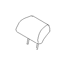 Image of Headrest. Pillow (Rear, Center, OFF BLACK). Headrest part of the. image for your 2013 Subaru BRZ   
