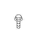 View Air Conditioning (A/C) Compressor Bolt. Bolt Condenser. Flange Bolt. Full-Sized Product Image
