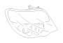 View Tail Light Lens. Lens and Body Combination Lamp. Lens and Body COMBO Lamp (Right, Rear). Full-Sized Product Image 1 of 4