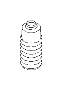 View Suspension Coil Spring Cap. Suspension Strut Bellows. Dust Cover Strut C0U4 (Front). Full-Sized Product Image