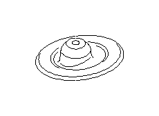 View Coil Spring Insulator. Spring Seat Strut UP C0U4 (Front, Upper). Full-Sized Product Image