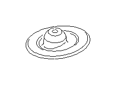 View Coil Spring Insulator. Spring Seat Strut UP C0U4 (Front, Upper). Full-Sized Product Image