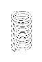 Image of Coil Spring R (Rear). Coil Spring. image for your 2022 Subaru Ascent   