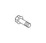 View Suspension Knuckle Bolt. Bolt Flange 12X40X18. Full-Sized Product Image