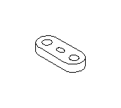 View Engine Mount Crossmember Insulator. Engine Mount Isolator (Rear). Full-Sized Product Image