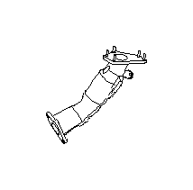 View Catalytic Converter. Exhaust Tail Pipe. Joint Pipe Exhaust R (Rear). Full-Sized Product Image
