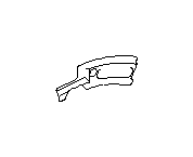 View Tie Down Hook. Tow Hook. Tie Down Complete (Left, Front). Full-Sized Product Image
