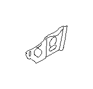 View Body A Pillar Reinforcement Plate. Cowl Side Panel. Patch Pillar IN (Right, Front, Inner). Full-Sized Product Image