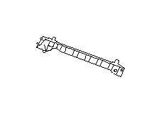 View Bumper Cover Brace. Bumper Cover Reinforcement Bracket (Left, Front, Driver). Full-Sized Product Image