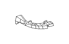 View Bumper Cover Reinforcement. Bumper Cover Support Rail Bracket (Right, Rear). Full-Sized Product Image