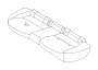 Image of Seat Cover CUS R. Cover Cushion (Rear, BLACK; OFF BLACK). A Cover that replaces. image for your 2014 Subaru STI   