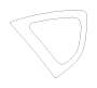 View Quarter Panel Reveal Molding. PB001106 Molding R Q Glass (Right, Rear Quarter). Full-Sized Product Image