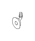 View Sunroof Drain Hose Grommet (Grommet for Sunroof Drain Hose., Front). Full-Sized Product Image