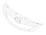View Grille Emblem. Hood Emblem. Ornament SIX (Front). Full-Sized Product Image