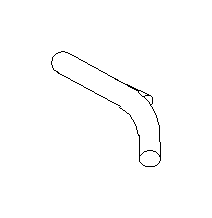 View Engine Coolant Hose. Hose Water. Full-Sized Product Image