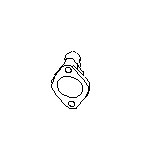 View Engine Coolant Thermostat Housing. Water Neck. Cover Thermostat. Full-Sized Product Image