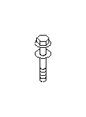 View Alternator Bracket Bolt. Bolt and Washer 10X60X26. Full-Sized Product Image