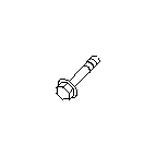 View Engine Cradle Bolt. Suspension Control Arm Bolt. Suspension Crossmember Bolt. Full-Sized Product Image