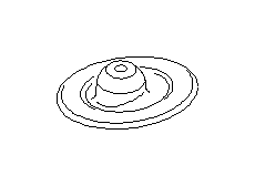 View Coil Spring Insulator. Spring Seat Strut UP C0U4 (Front, Upper). Full-Sized Product Image