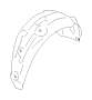 View Quarter Panel Splash Shield. MUD Guard (Right, Rear). Full-Sized Product Image
