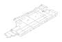 View Floor Pan Splash Shield. Under Cover R (Right, Center). Full-Sized Product Image