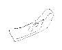 Image of Seat Back Recliner Adjustment Mechanism Cover. Seat Frame Trim Panel (Left, Front, Outer, IVORY). A... image for your 2012 Subaru Tribeca   