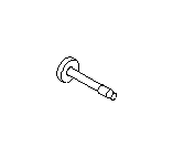 Image of Instrument Panel Reinforcement Bolt (BOLT&WASH M8 X 57, BOLTXM8 X 57). A Threaded Rod with a. image for your 2017 Subaru BRZ   