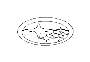 View Grille Emblem. Hood Emblem. Ornament SIX (Front). Full-Sized Product Image