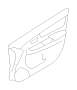 Image of Door Interior Trim Panel (Left, Front, Outer, BLACK; OFF BLACK). Trim Panel that attaches. image for your 2015 Subaru Impreza 2.0L 5MT Wagon 