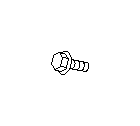 View Engine Mount Bolt. Fuel Tank Shield Bolt. Transmission Crossmember Bolt. Full-Sized Product Image