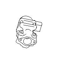 Image of Exhaust Gas Recirculation ((EGR)) Valve. Valve (EGR) Control (Back). A Valve used to. image for your 2018 Subaru WRX Base  