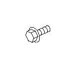 View Air Conditioning (A/C) Compressor Bolt. Alternator Bolt. Bolt-10X35X26. Full-Sized Product Image