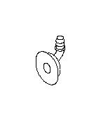 View Sunroof Drain Hose Grommet (Grommet for Sunroof Drain Hose., Front). Full-Sized Product Image