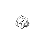 View CV Joint Nut. Nut Axle. Full-Sized Product Image