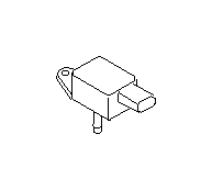 View Fuel Tank Pressure Sensor. Fuel Vapor Pressure Sensor. Full-Sized Product Image 1 of 3