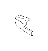 View Seat Track Cover. Cover Bolt (Left, Inner, DARK GRAY). Full-Sized Product Image
