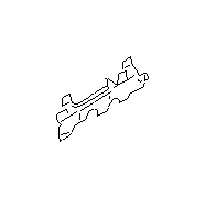 Image of Quarter Panel Trim Panel Bracket (Right, Rear Quarter). Bracket used in securing. image for your 2001 Subaru Outback   
