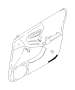 View Door Interior Trim Panel Cap. Cap Remote (Inner). Full-Sized Product Image