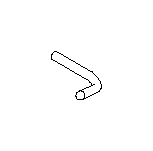 View Automatic Transmission Oil Cooler Hose (Inlet) (AT) Full-Sized Product Image
