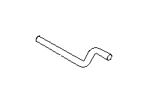 View Automatic Transmission Oil Cooler Hose (Inlet) (AT) Full-Sized Product Image