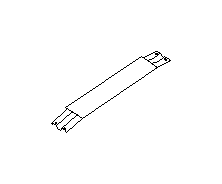 Image of Roof Luggage Carrier Side Rail Bracket. A bracket for a roof. image for your 2004 Subaru Impreza   
