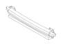 View Bumper Cover Reinforcement Beam. Bumper Face Bar Reinforcement Beam (Front, Back, Steel). Full-Sized Product Image
